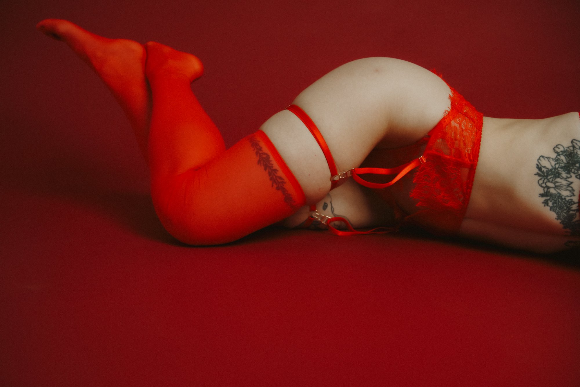 KIVÉ Lingerie Stocking "Rouge"