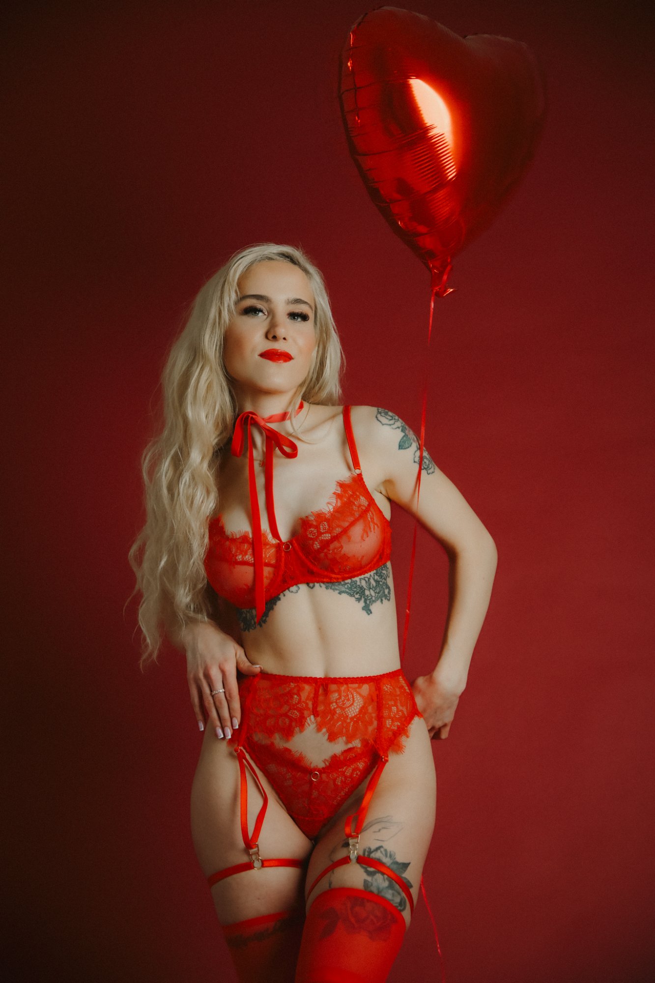 KIVÉ Lingerie Stocking "Rouge"