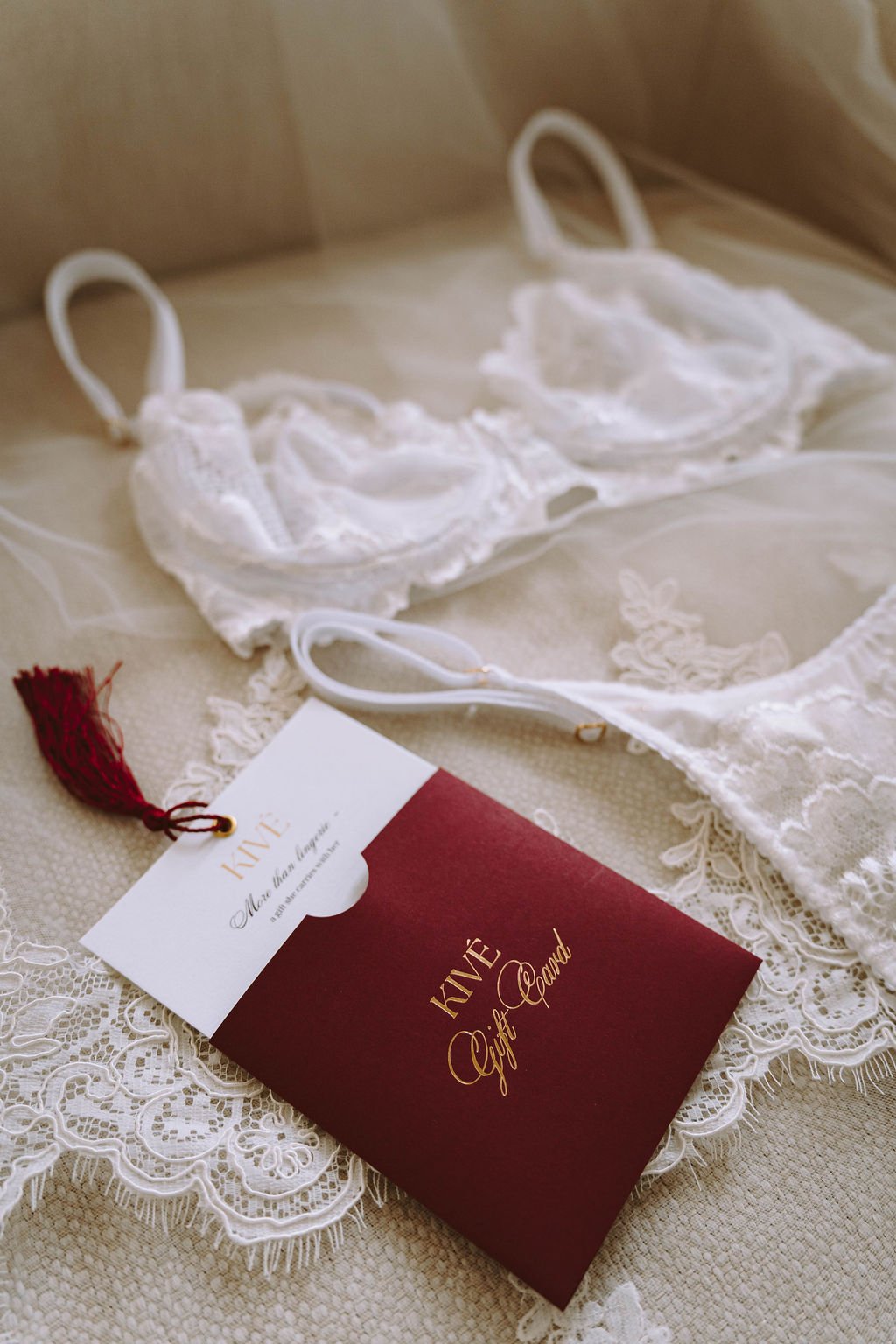 KIVÉ gift card, handmade lingerie from the Riga atelier